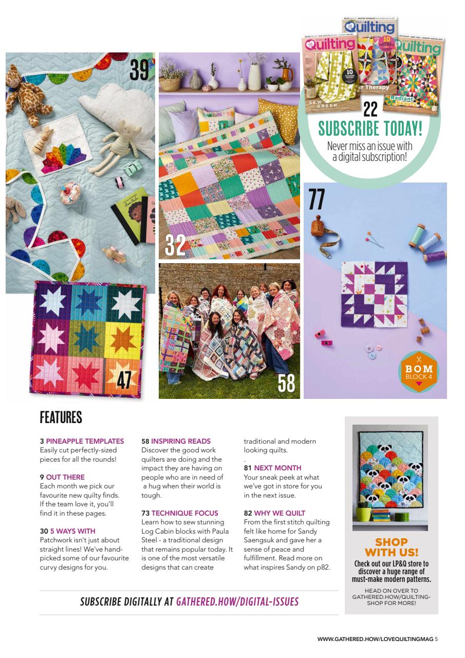 Love Patchwork & Quilting Preview Pages