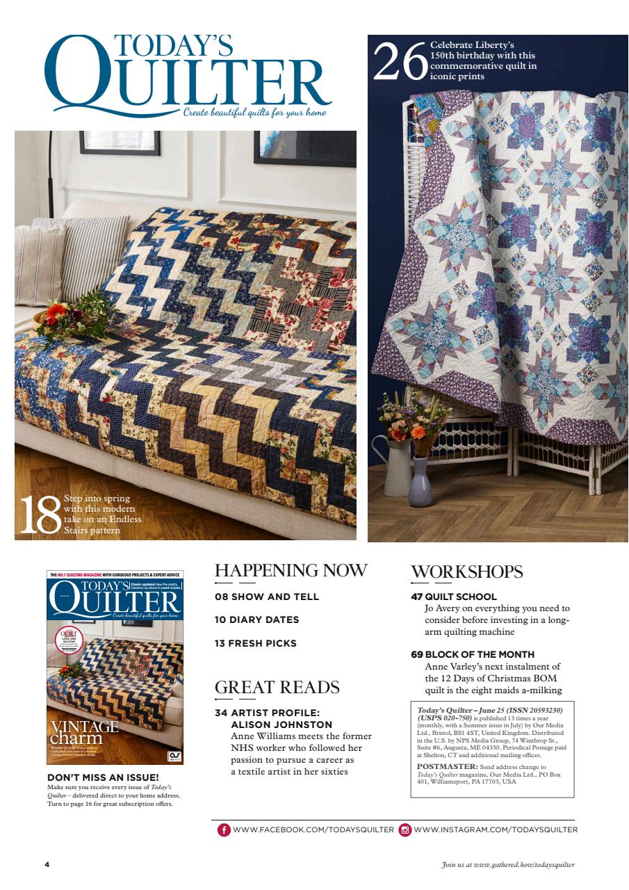 Today’s Quilter Preview Pages