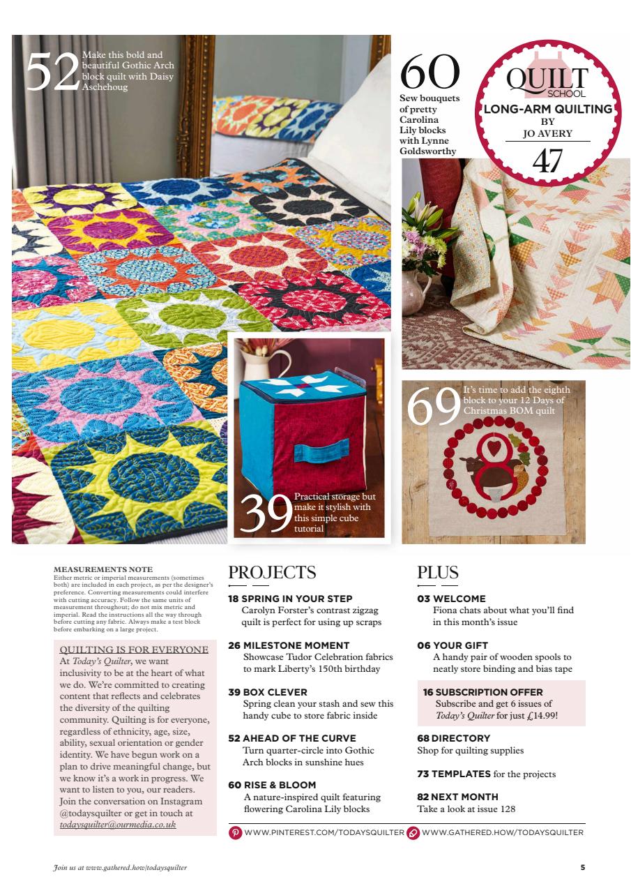 Today’s Quilter Preview Pages