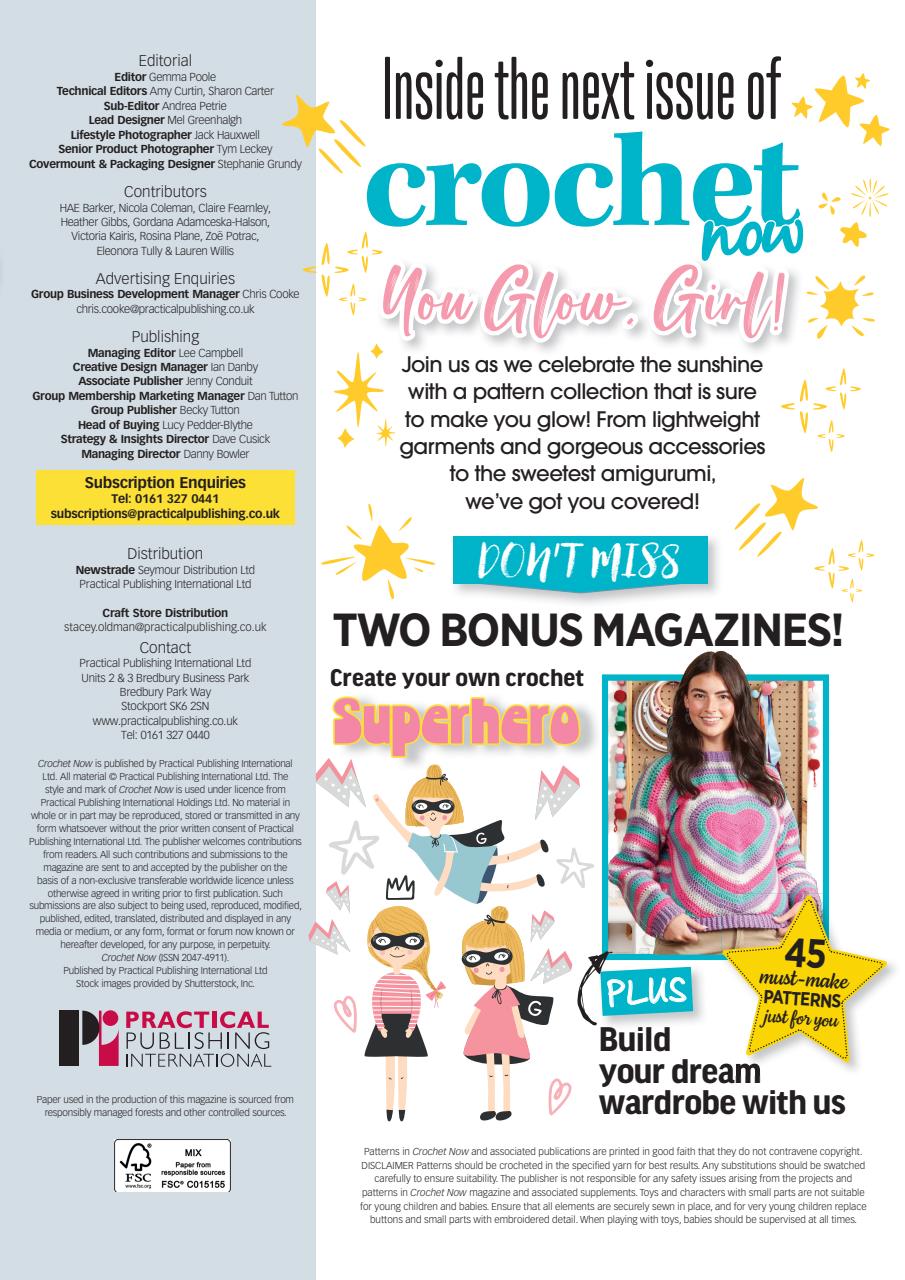 Crochet Now Magazine Preview Pages