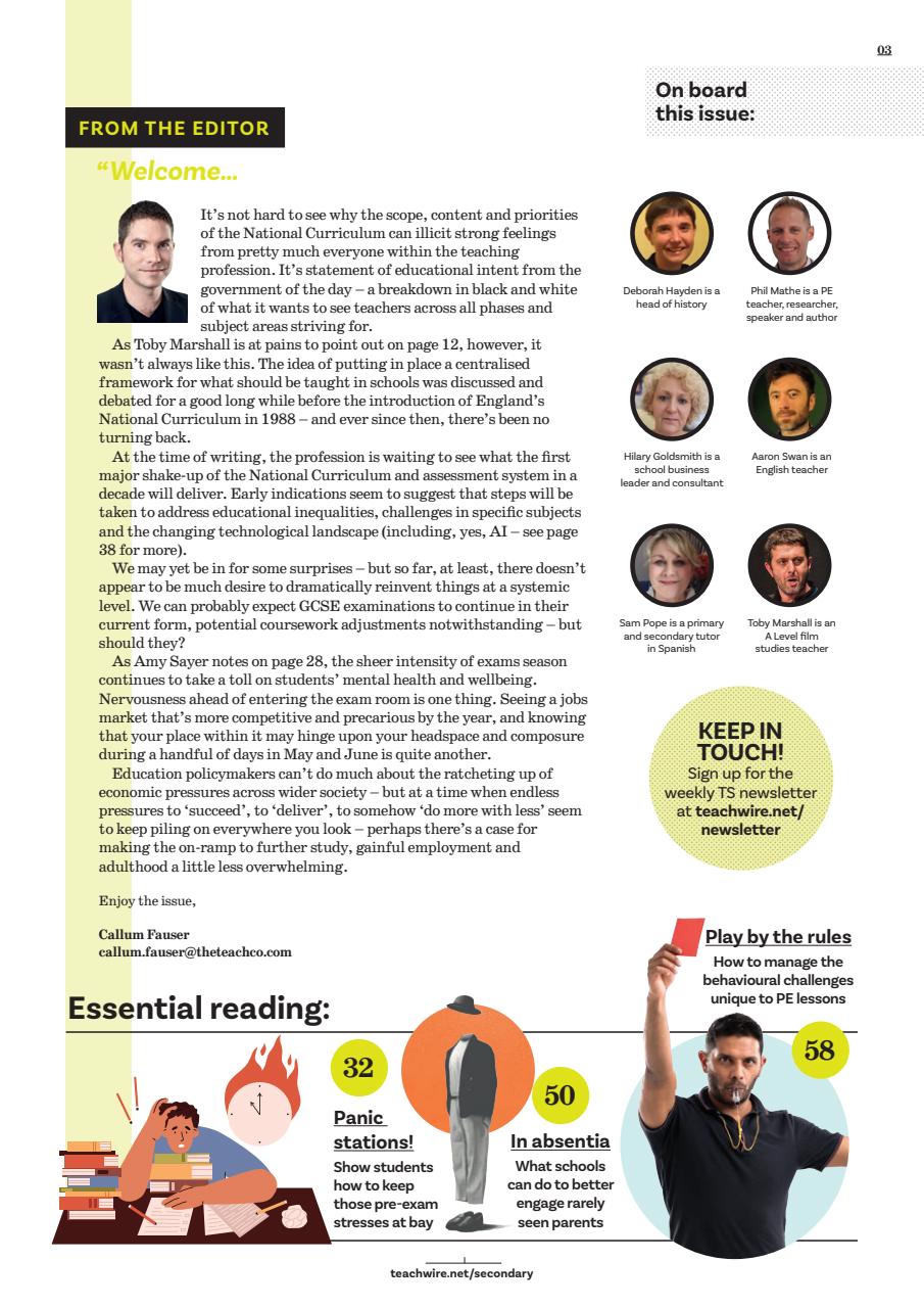 Teach Secondary Preview Pages