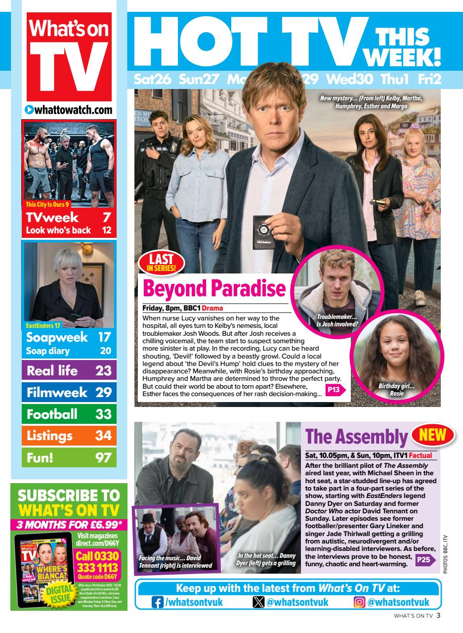 What's on TV Preview Pages