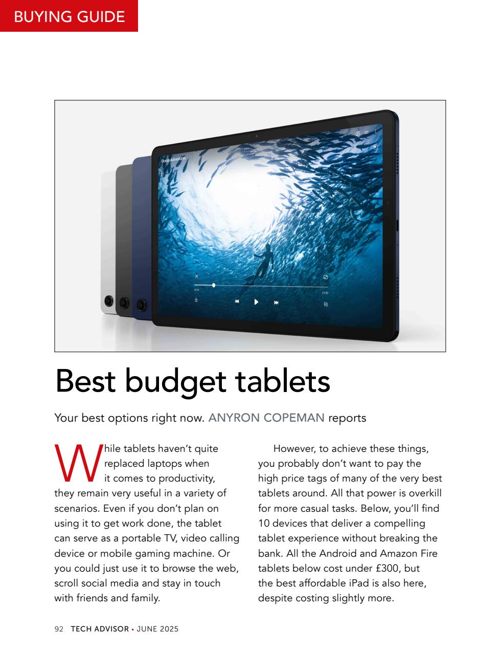 Tech Advisor Preview Pages