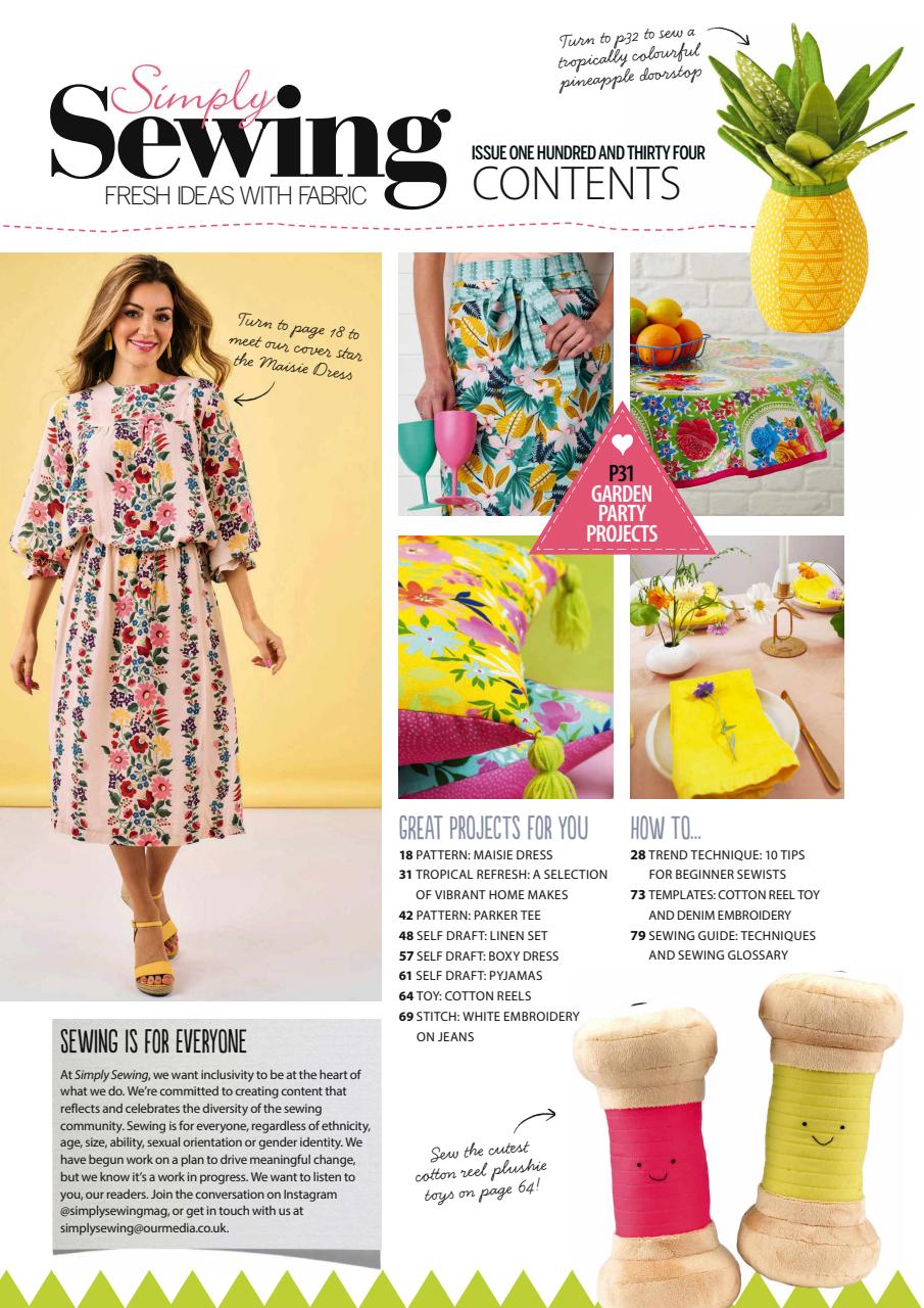 Simply Sewing Preview Pages