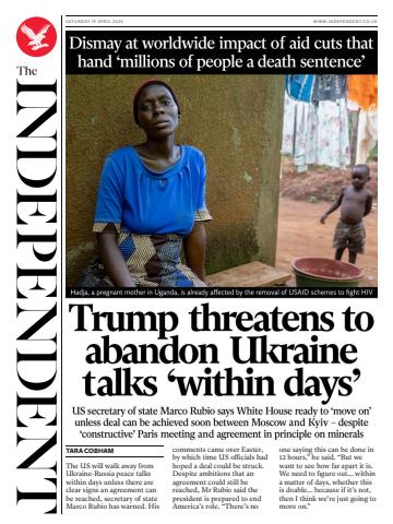 Saturday, 19 April 2025 issue Saturday, 19 April 2025