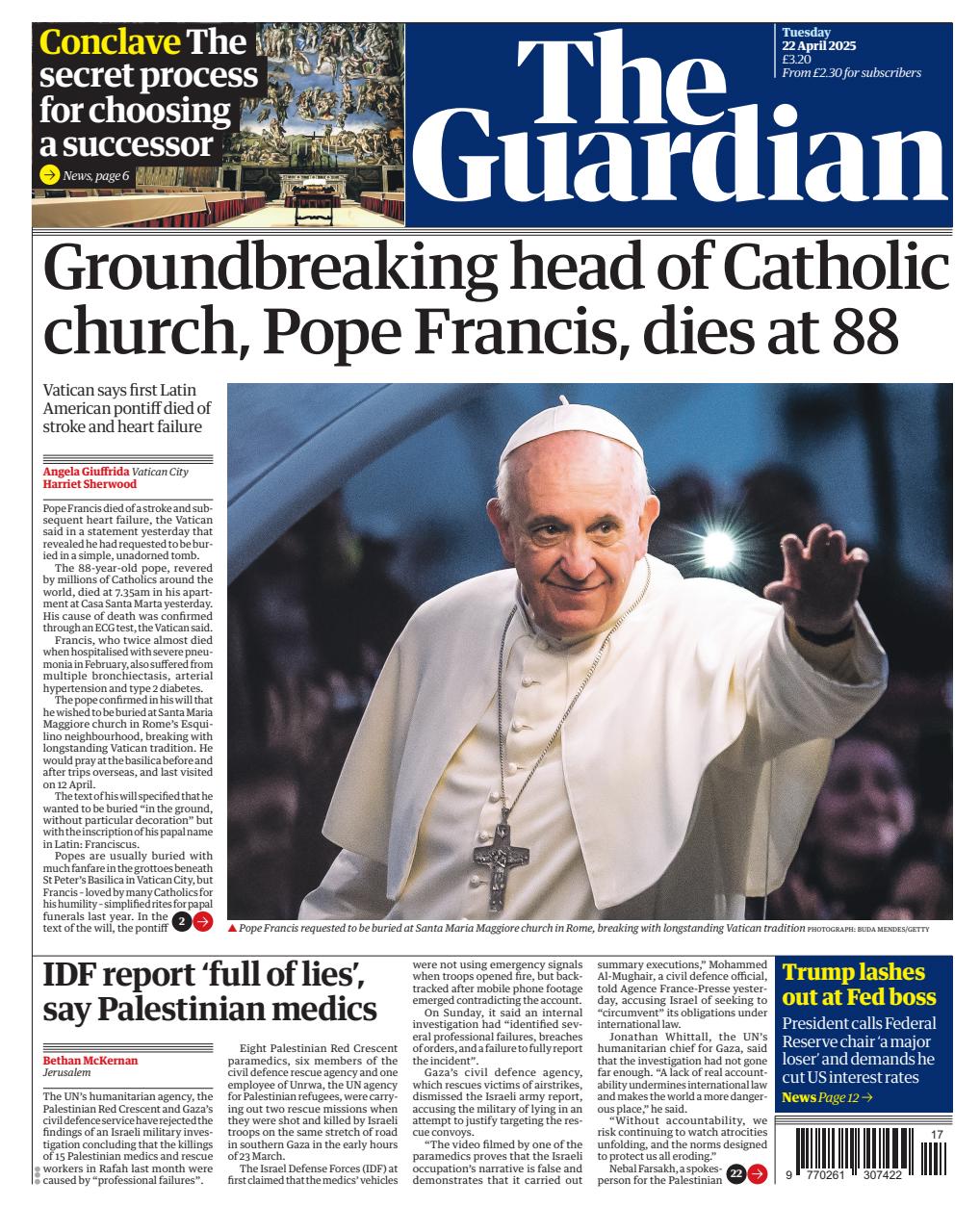 The Guardian Newspaper Preview Pages