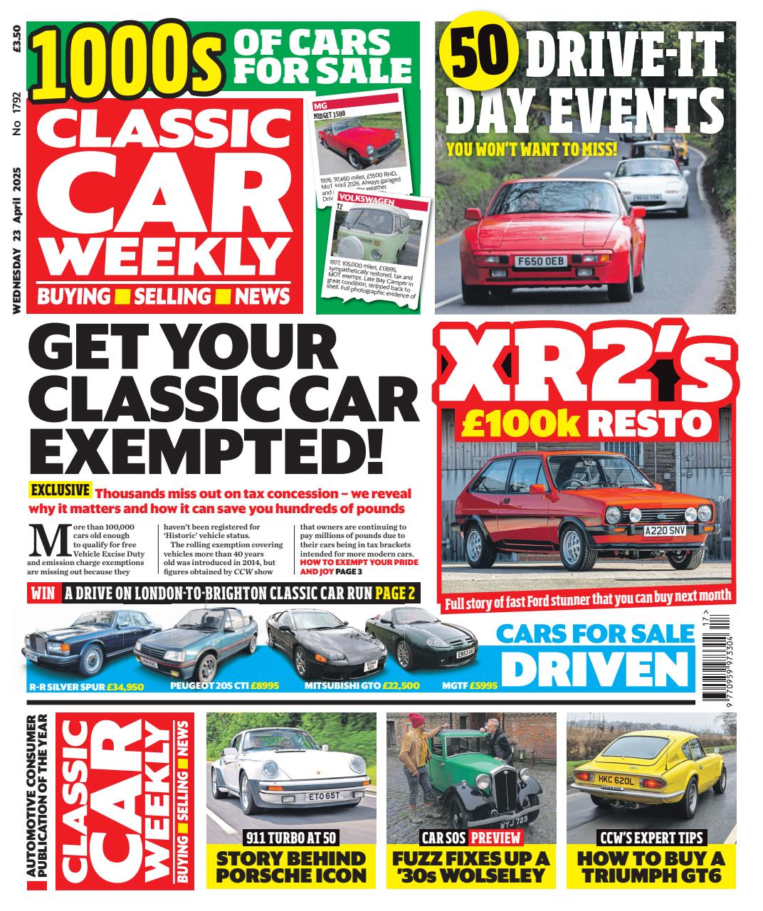 Classic Car Weekly Preview Pages