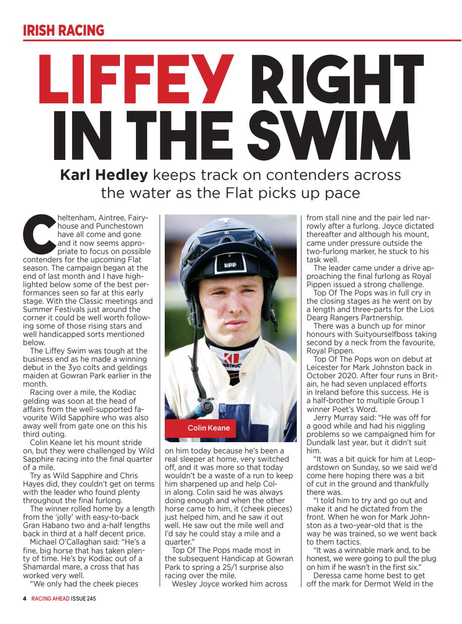 Racing Ahead Preview Pages