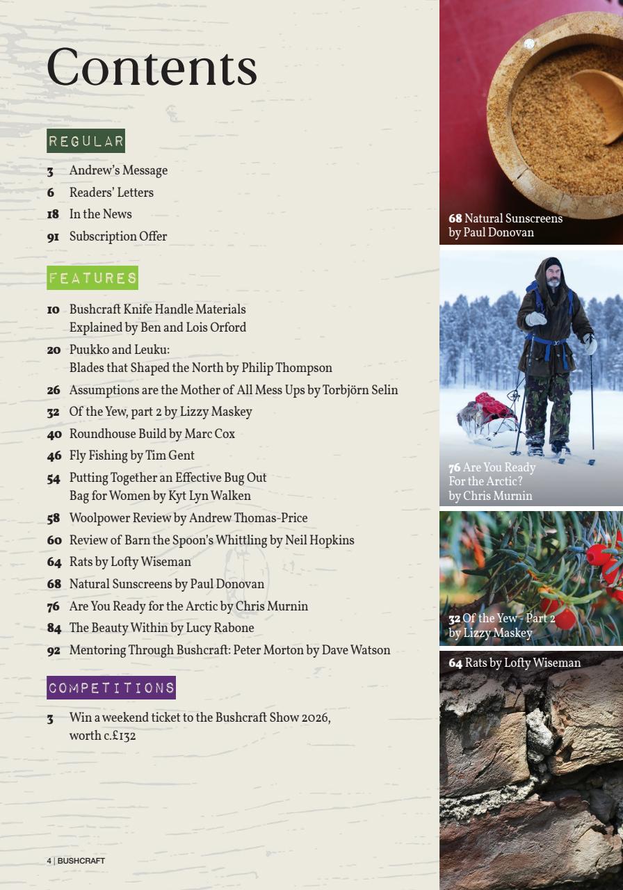 Bushcraft & Survival Skills Magazine Preview Pages