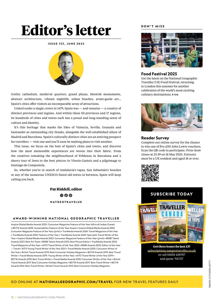 National Geographic Traveller UK Preview Pages