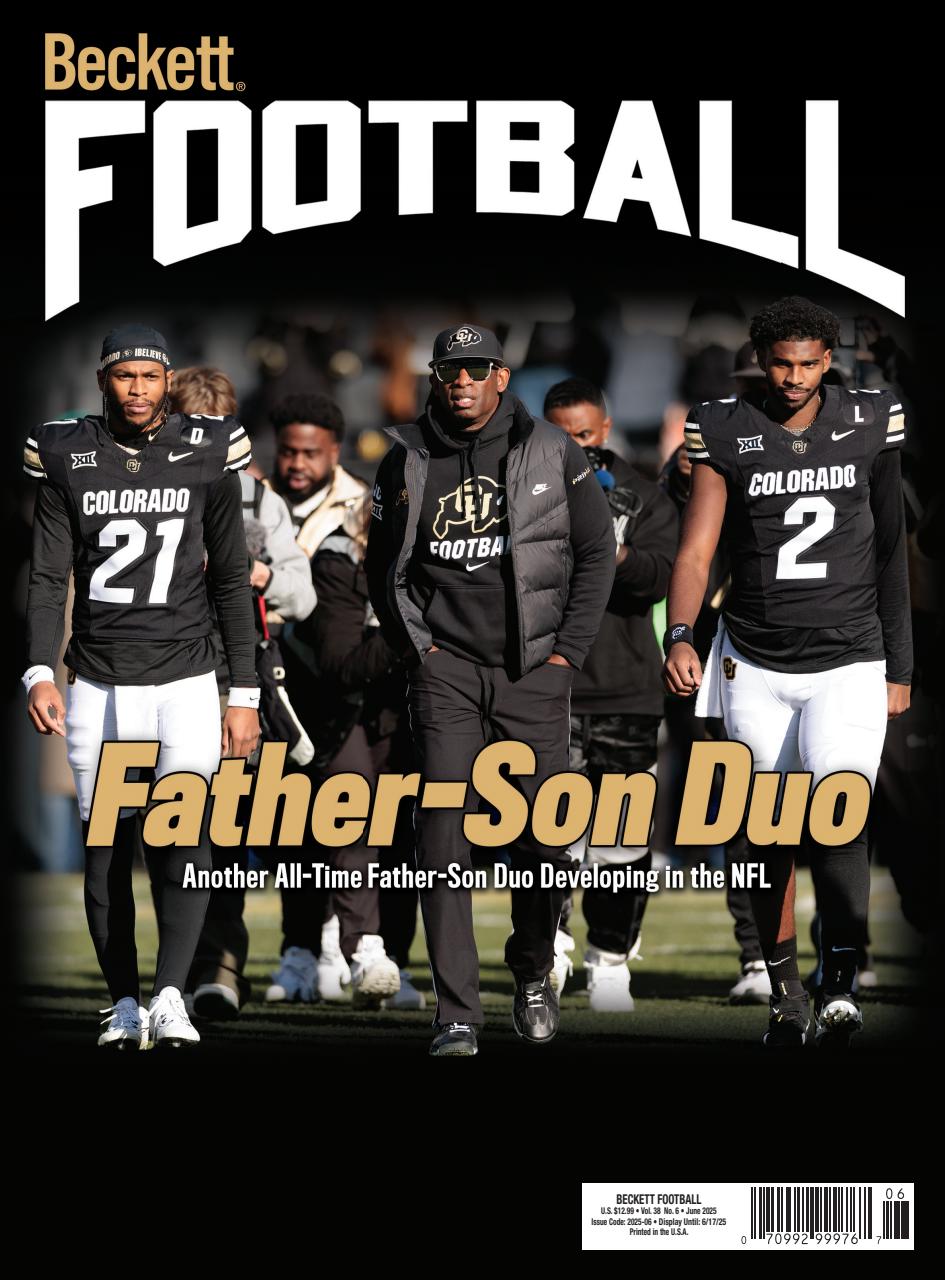 Beckett Football Magazine Preview Pages