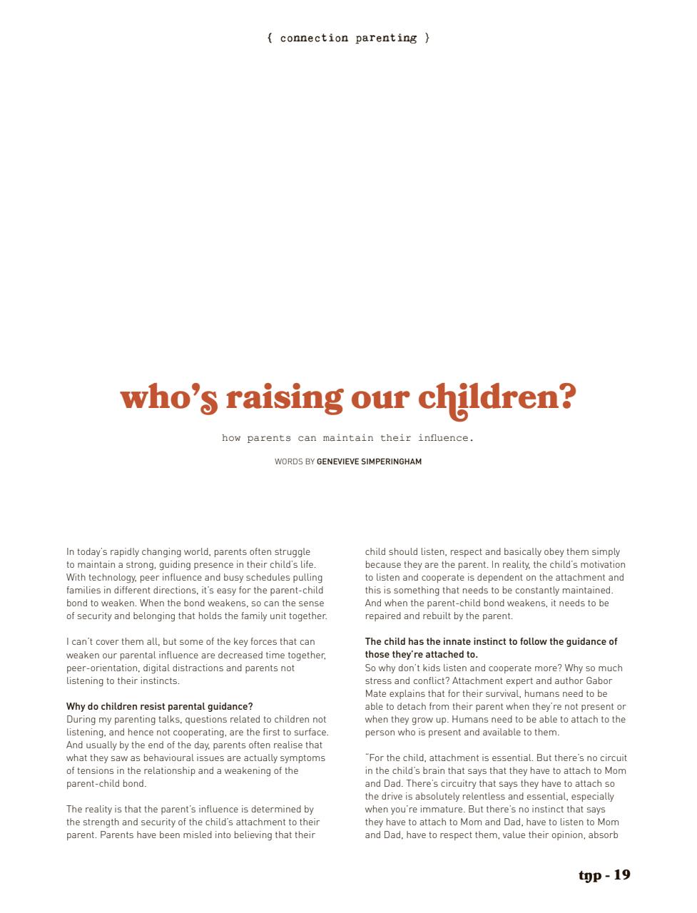 The Natural Parent Magazine Preview Pages