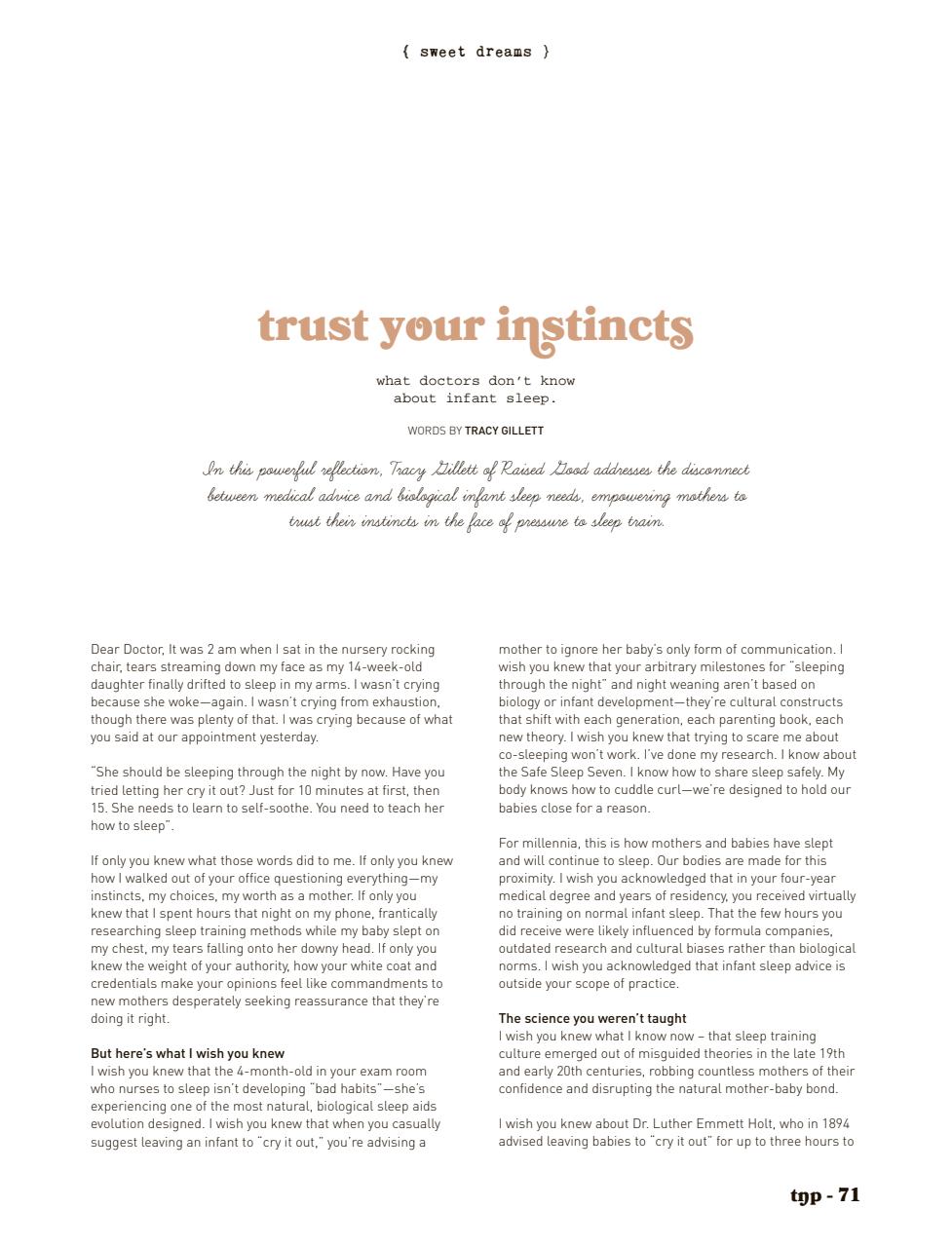 The Natural Parent Magazine Preview Pages