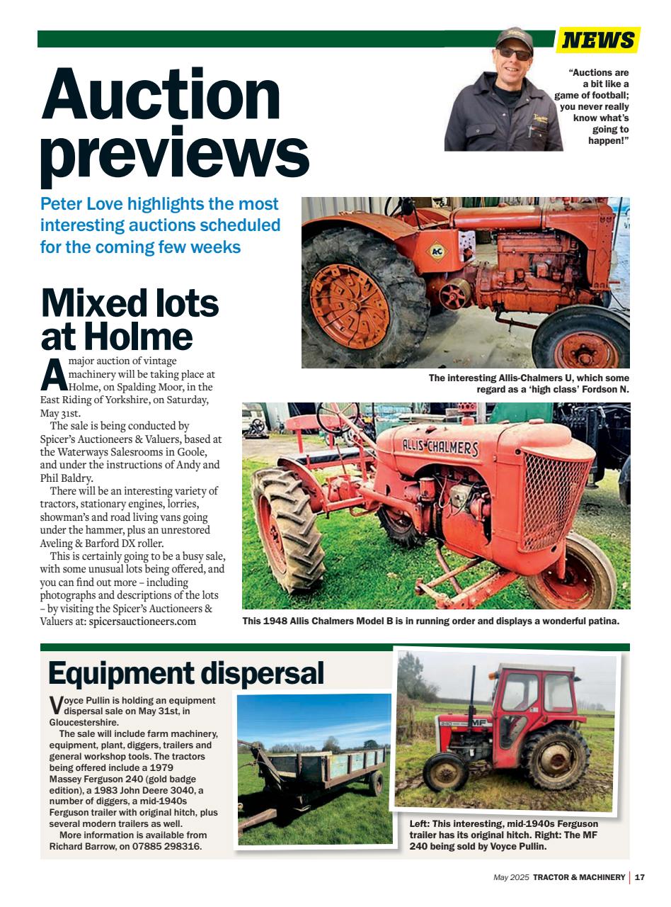 Tractor & Machinery Preview Pages