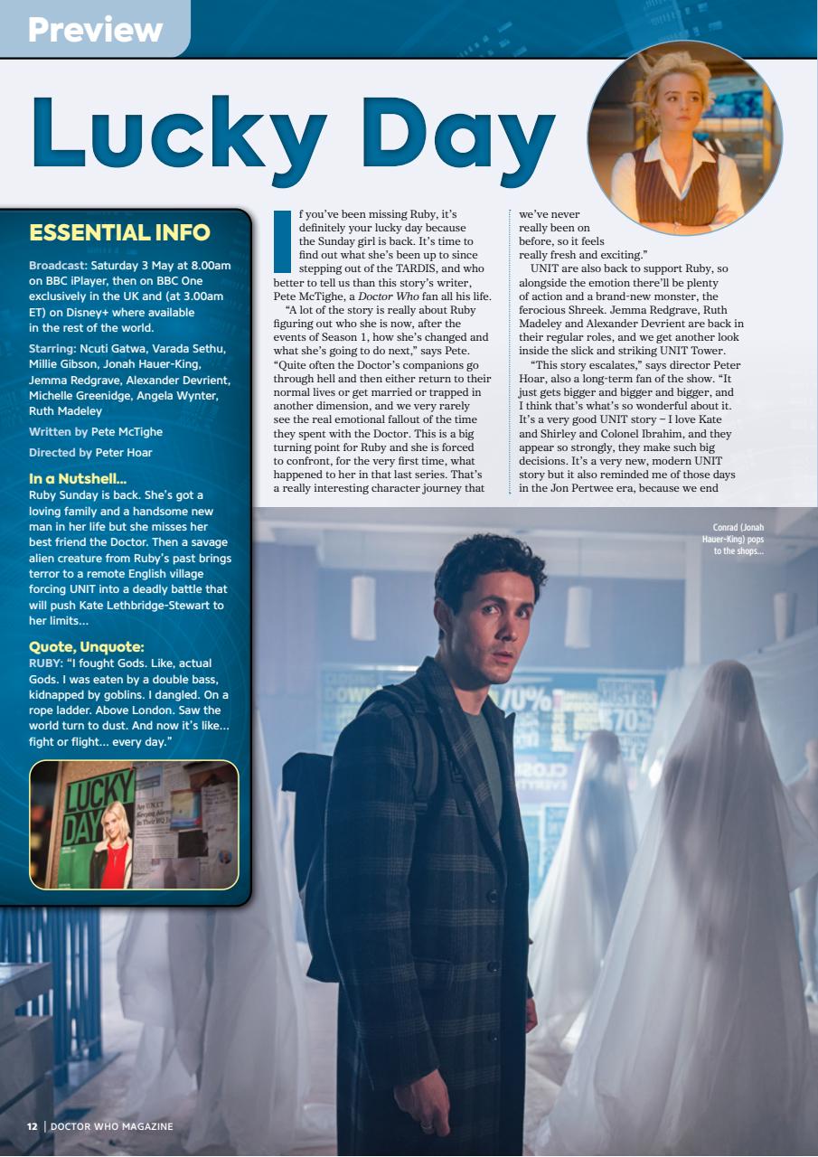 Doctor Who Magazine Preview Pages