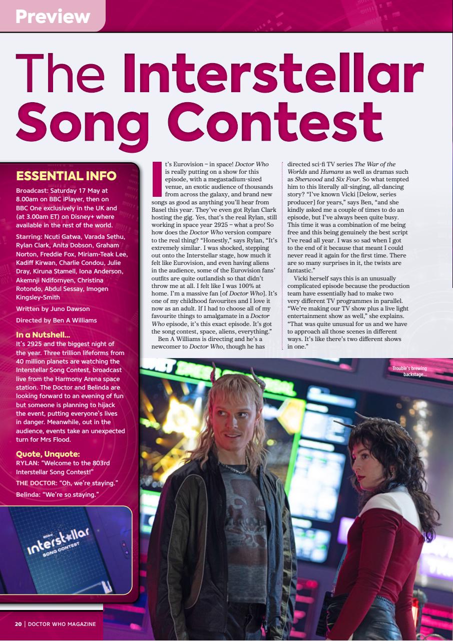 Doctor Who Magazine Preview Pages