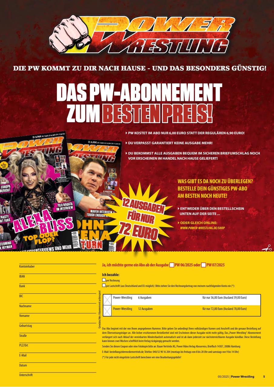 Power-Wrestling Preview Pages