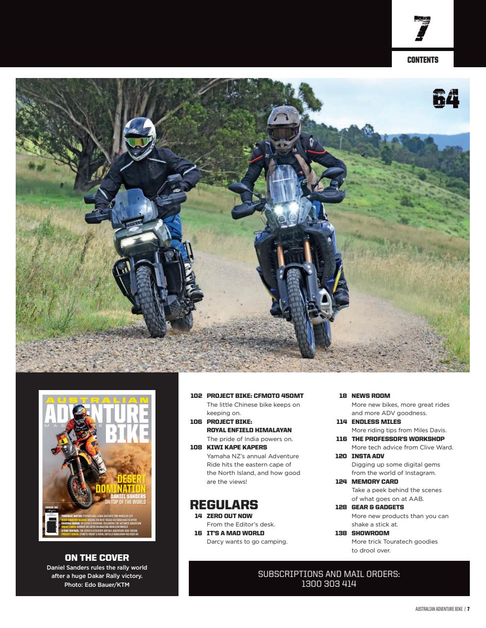 Australian Adventure Bike Preview Pages