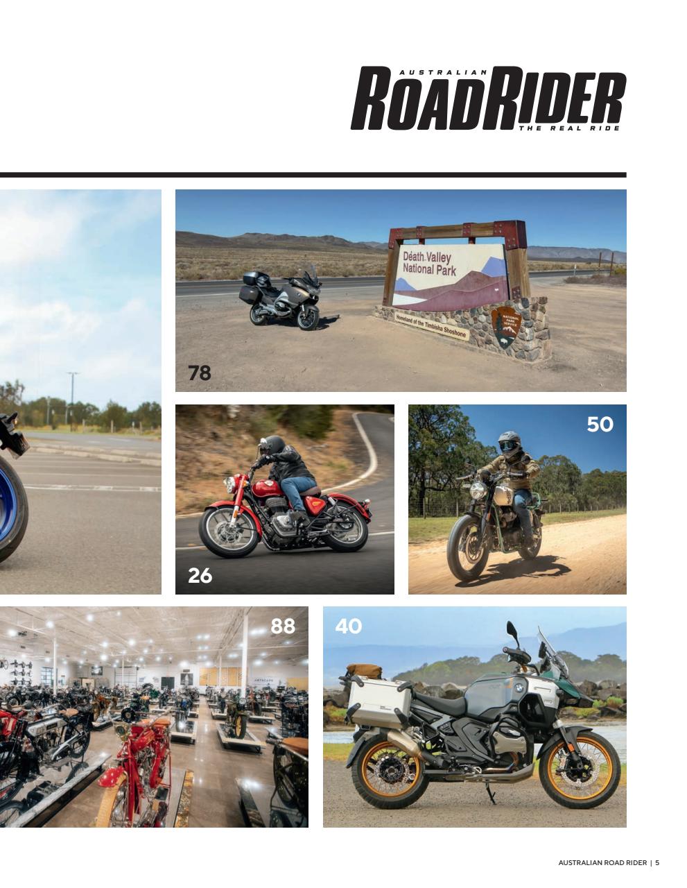 Australian Road Rider Preview Pages