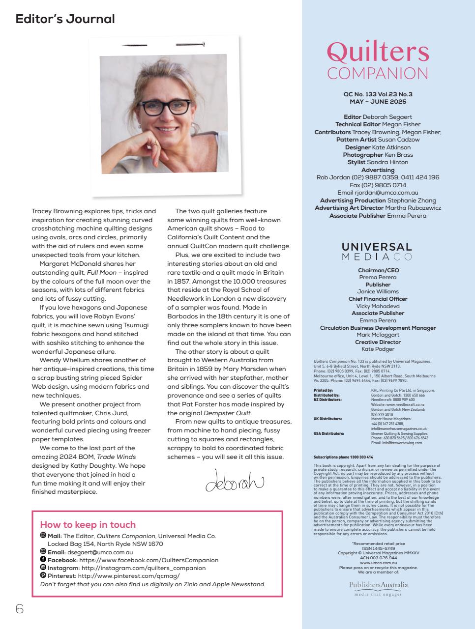 Quilters Companion Preview Pages