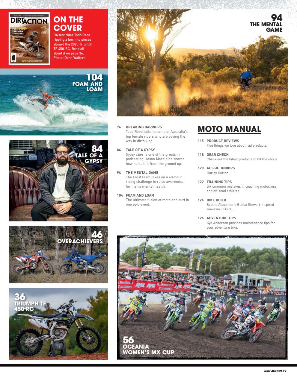 Dirt Action Preview Pages