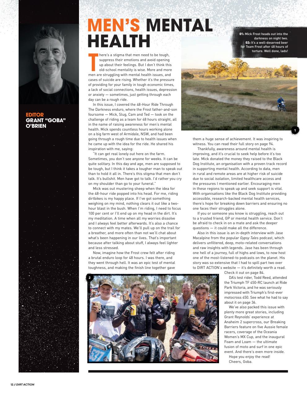 Dirt Action Preview Pages