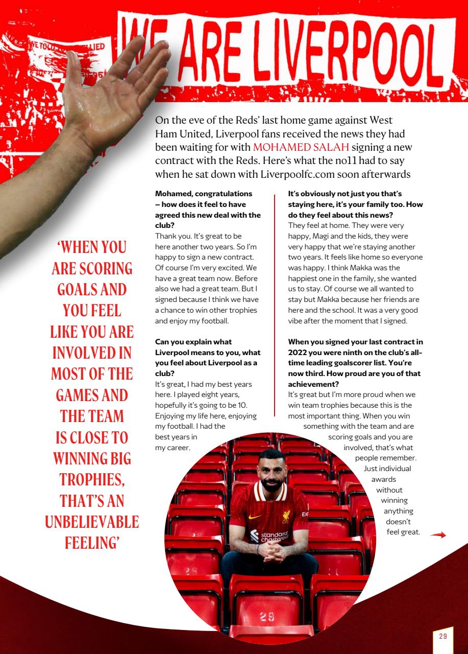 Liverpool FC Programmes Preview Pages