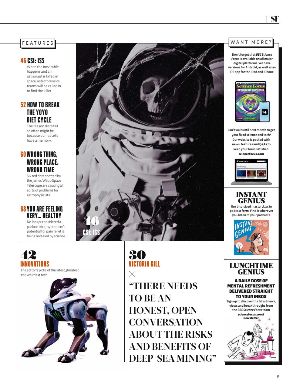 BBC Science Focus Magazine Preview Pages