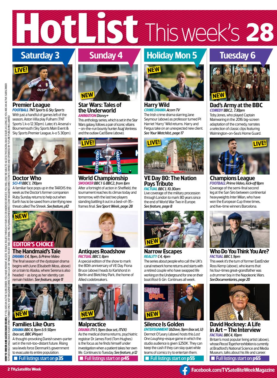 TV & Satellite Week Preview Pages