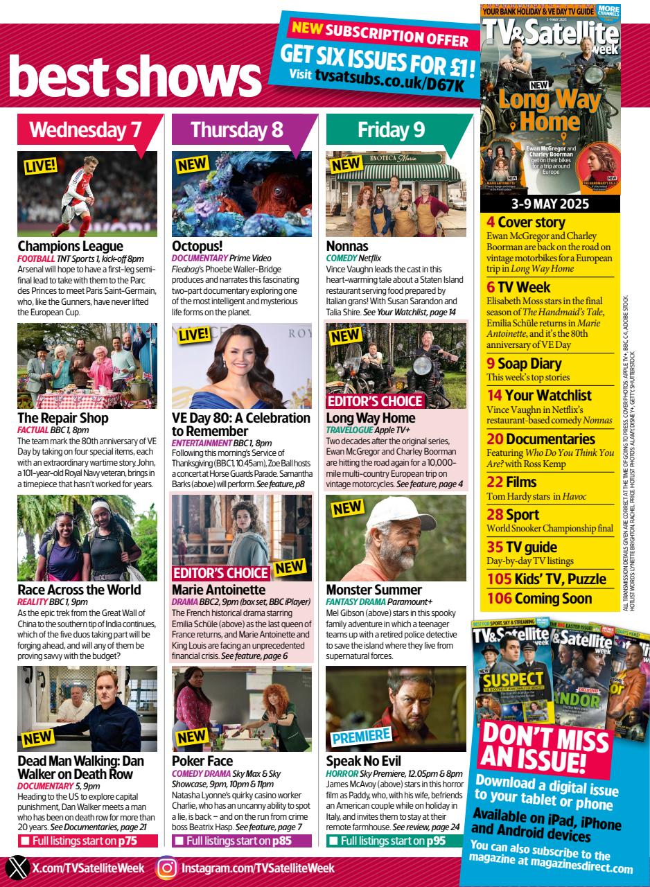 TV & Satellite Week Preview Pages