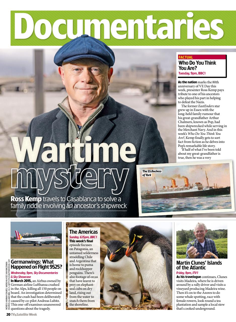 TV & Satellite Week Preview Pages