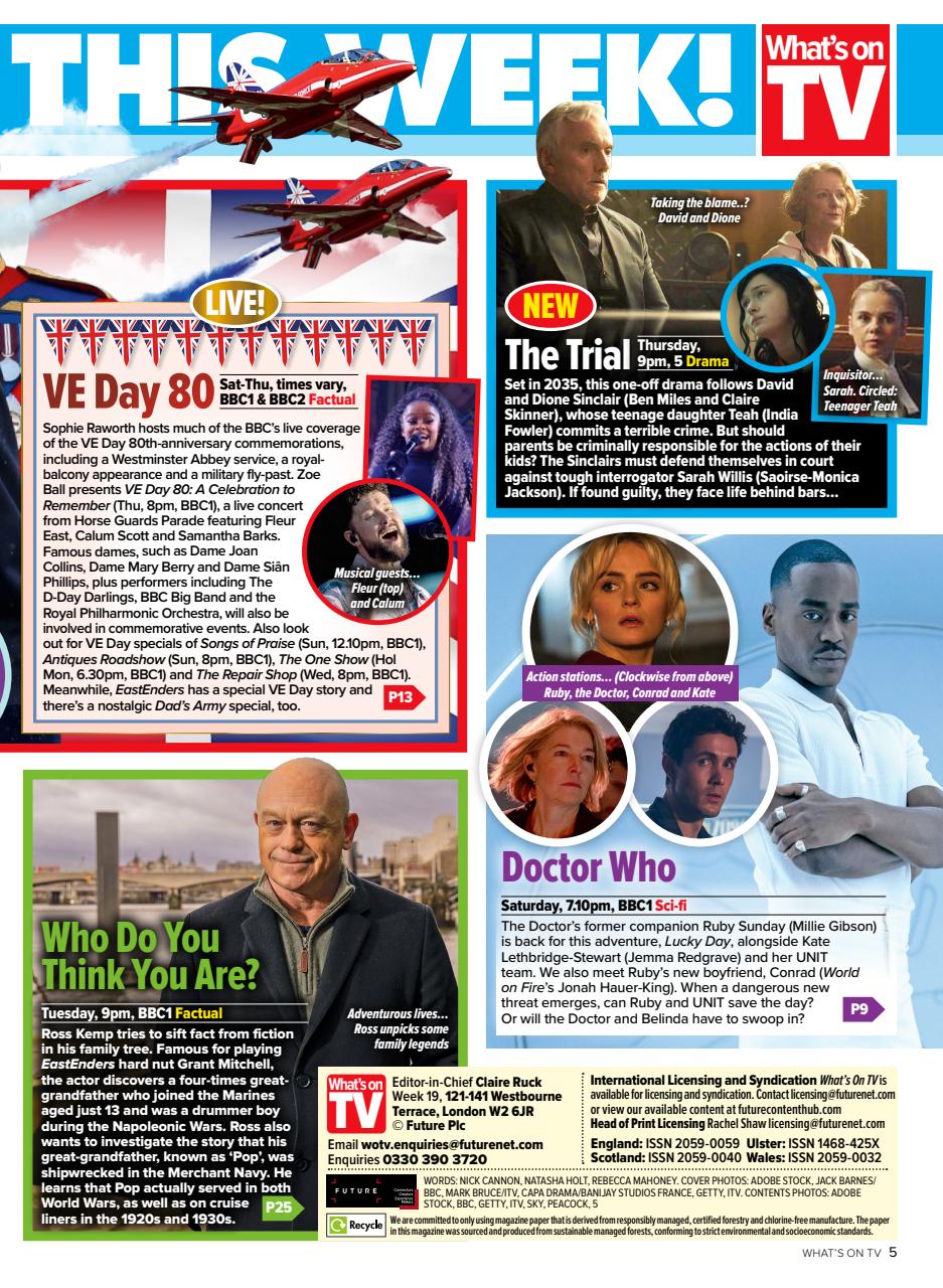 What's on TV Preview Pages
