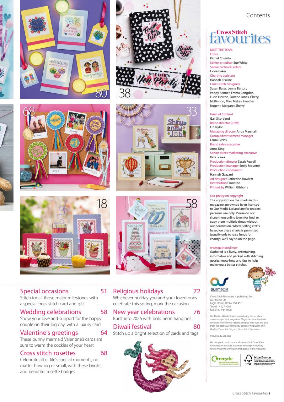 Cross Stitch Favourites Preview Pages