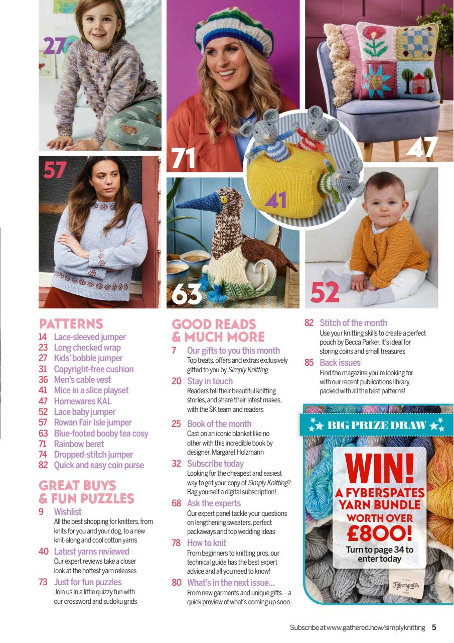 Simply Knitting Preview Pages