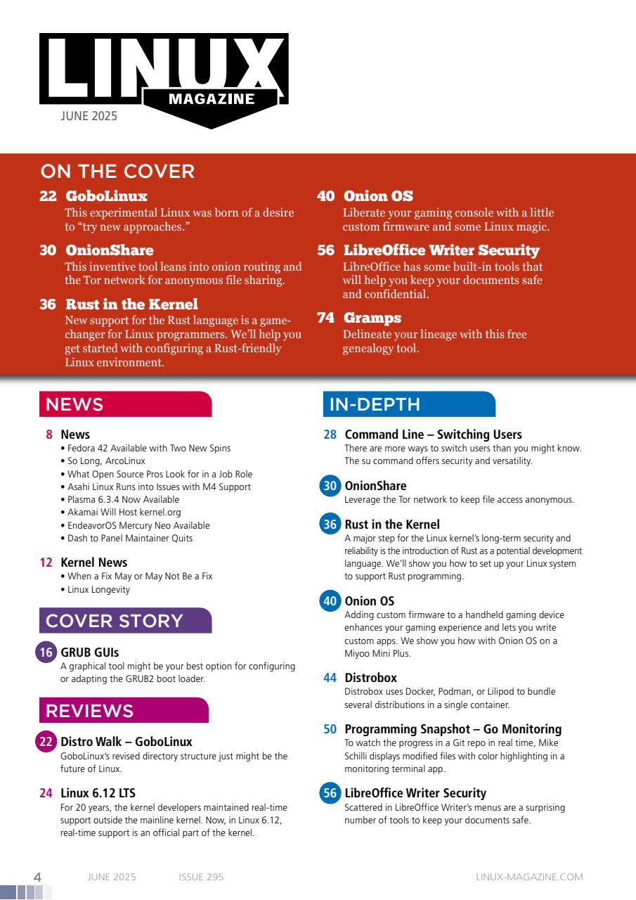 Linux Magazine Preview Pages