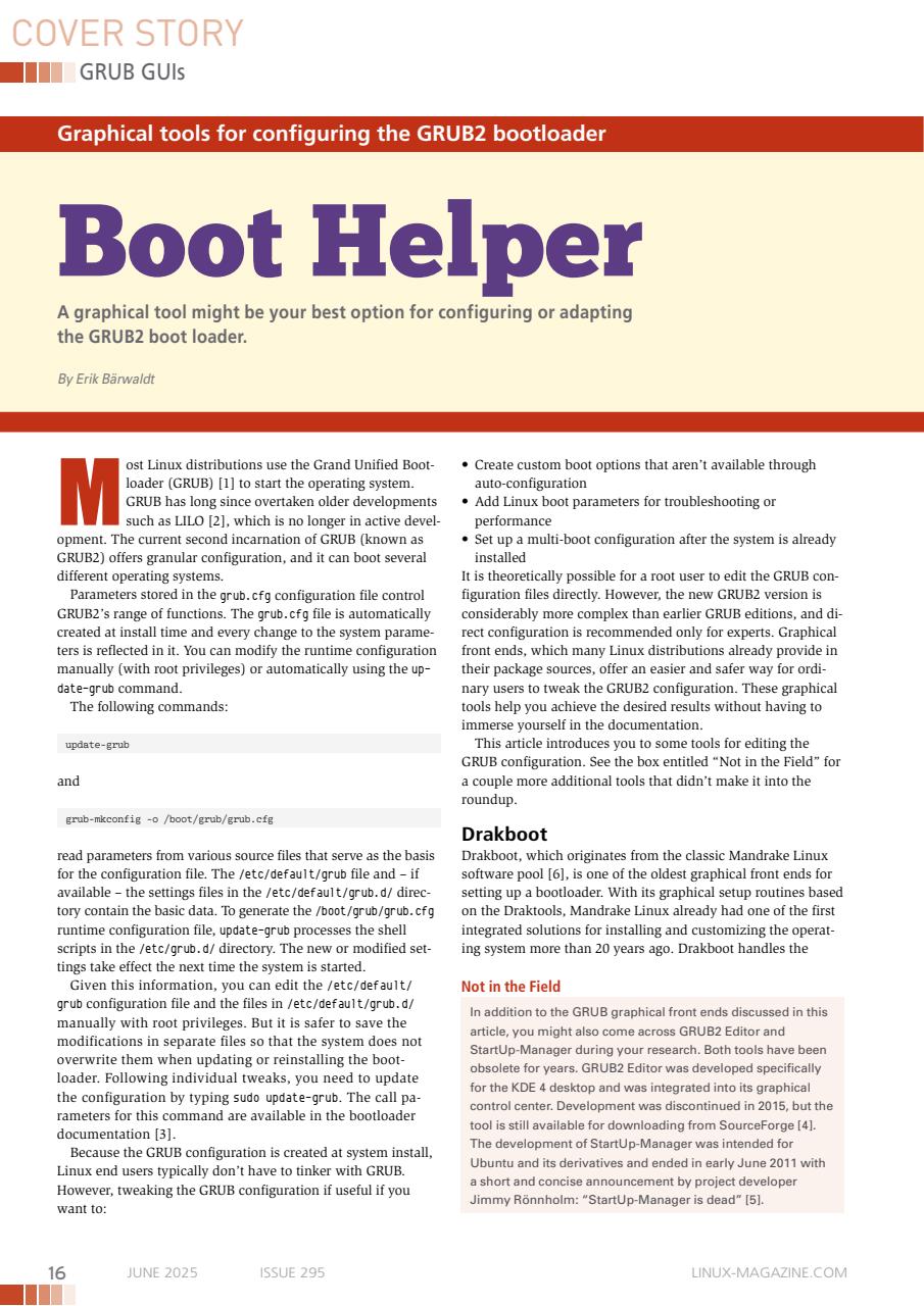 Linux Magazine Preview Pages