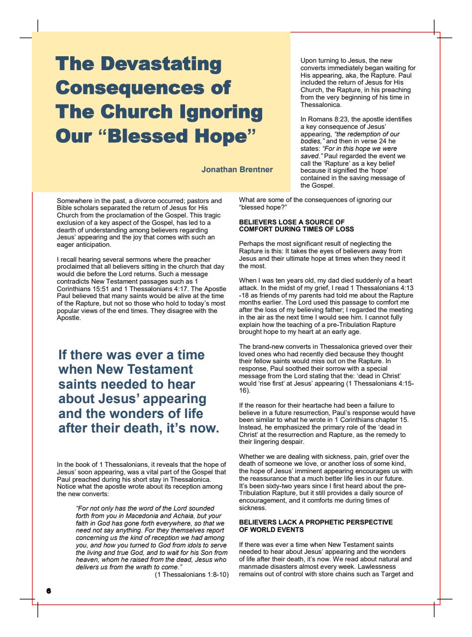 Prophetic Witness Preview Pages