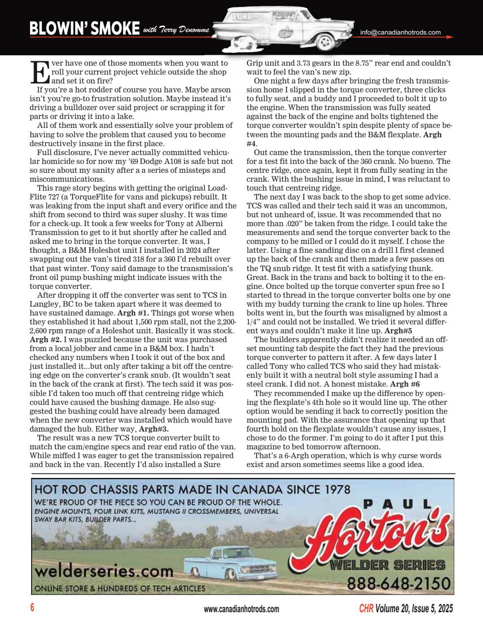 Canadian Hot Rods Preview Pages