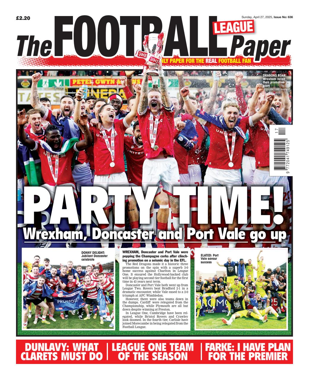 The Football League Paper Preview Pages