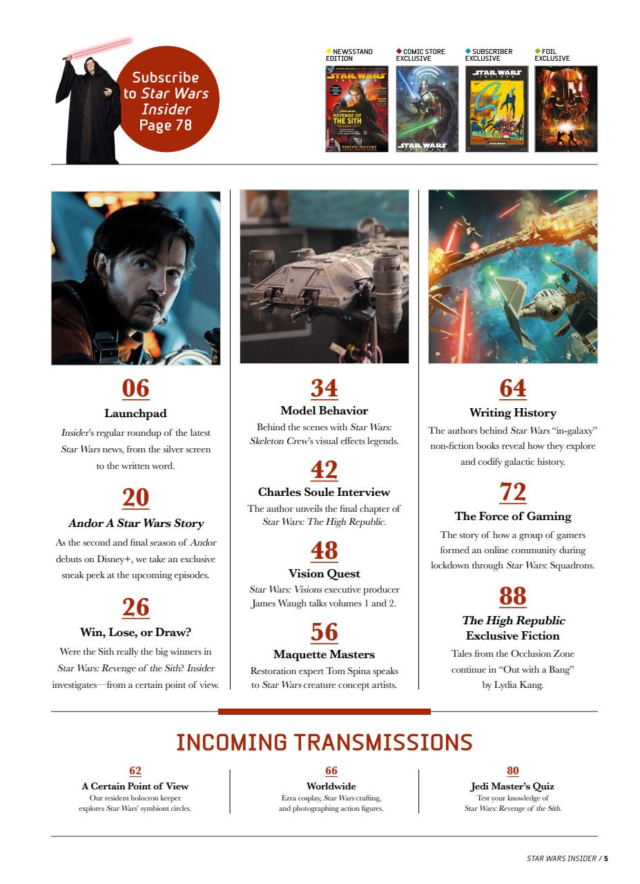 Star Wars Insider Preview Pages