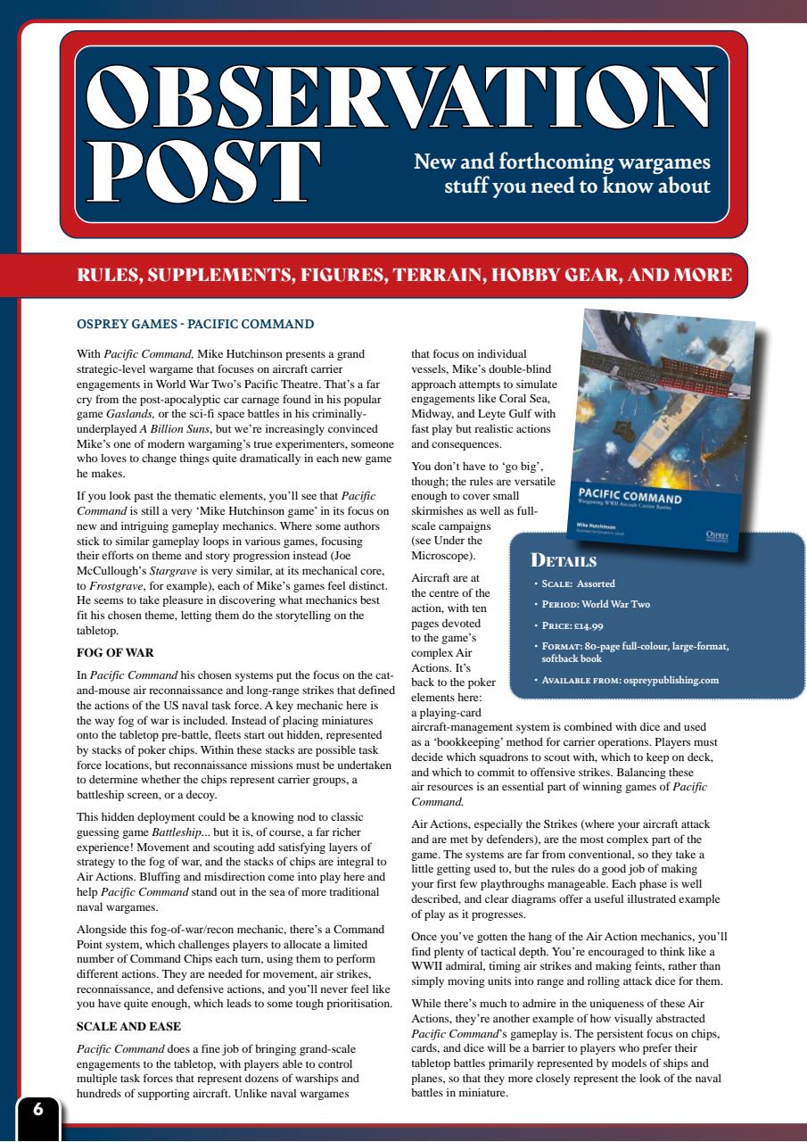 Wargames Illustrated Preview Pages