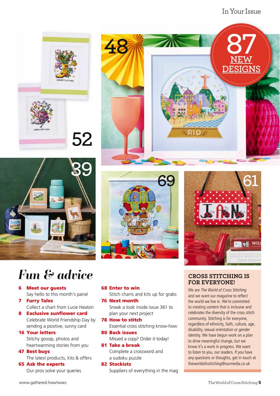 The World of Cross Stitching Preview Pages