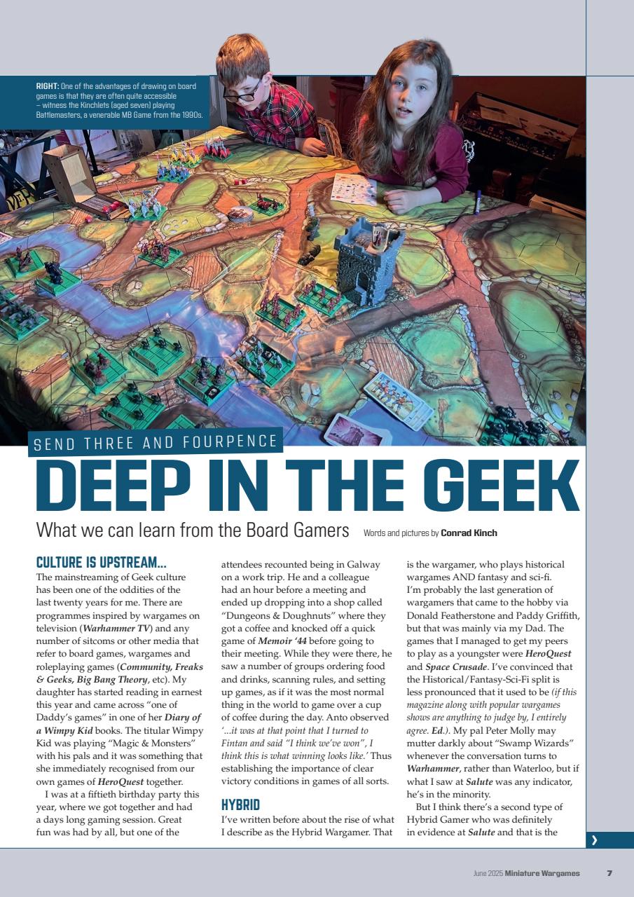 Miniature Wargames Preview Pages