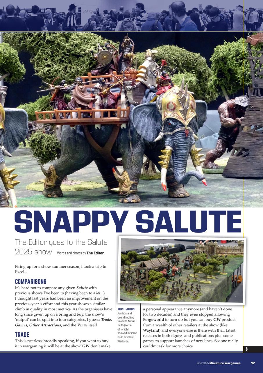 Miniature Wargames Preview Pages