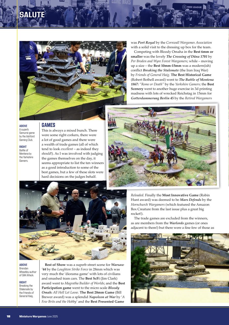 Miniature Wargames Preview Pages