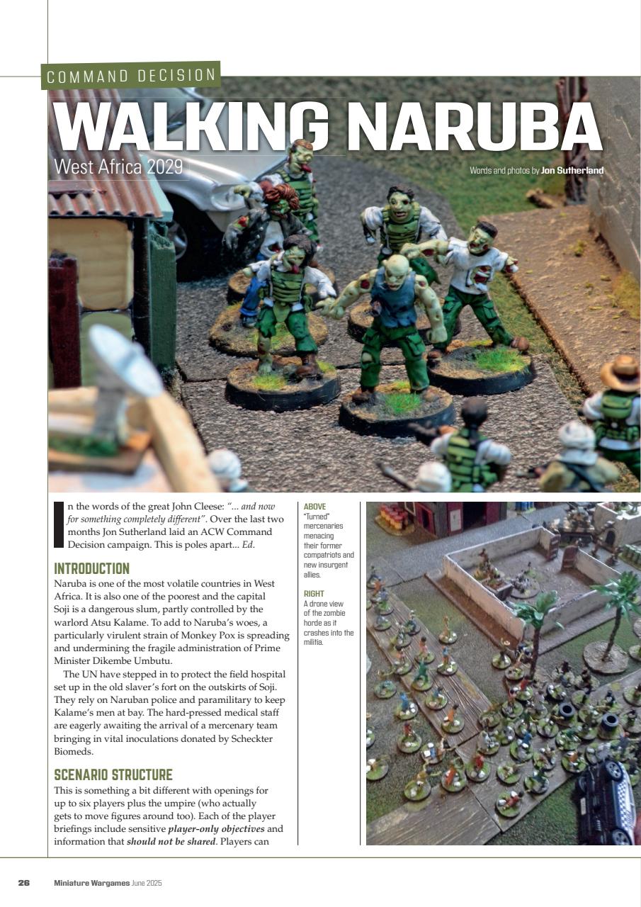 Miniature Wargames Preview Pages