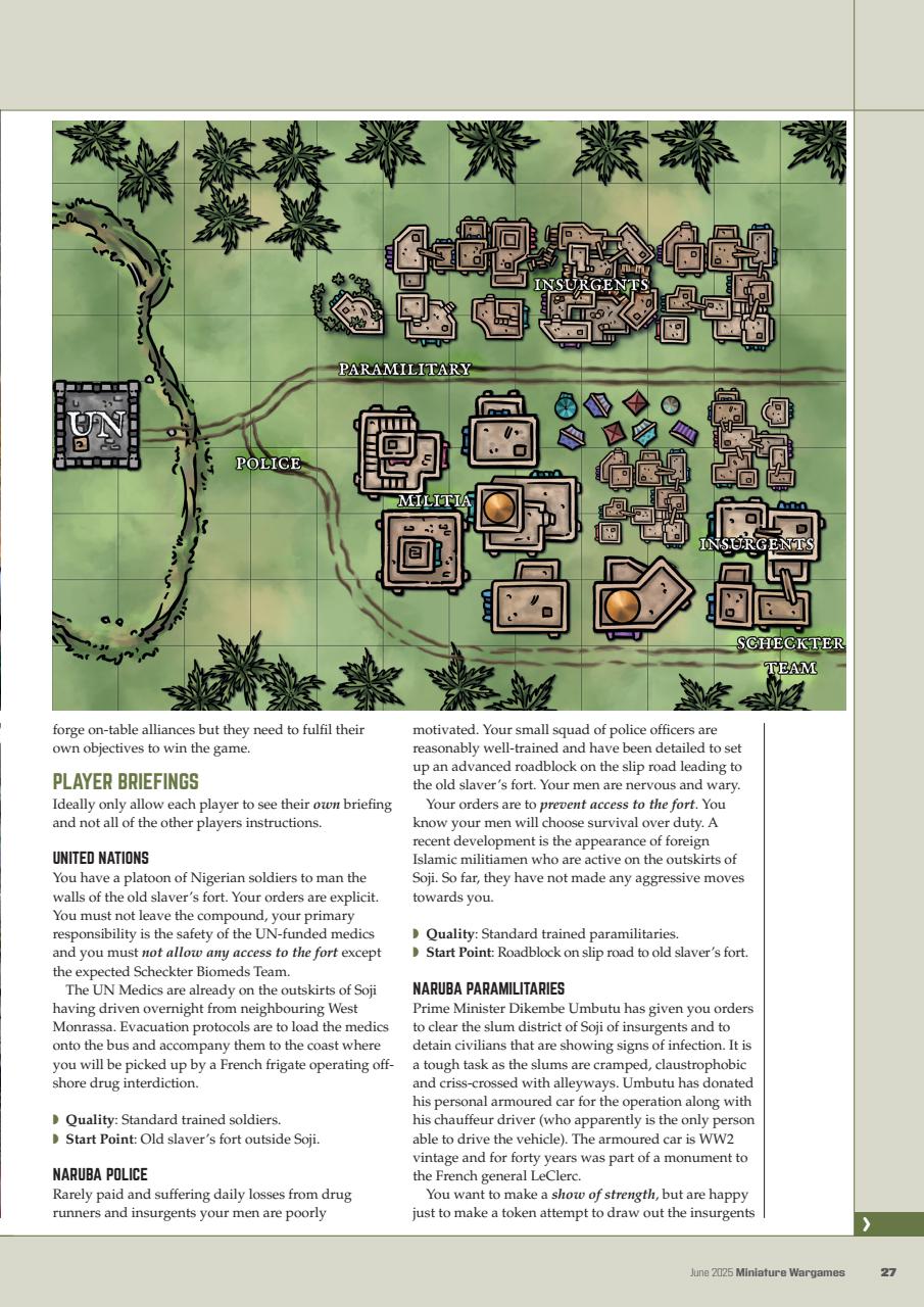 Miniature Wargames Preview Pages