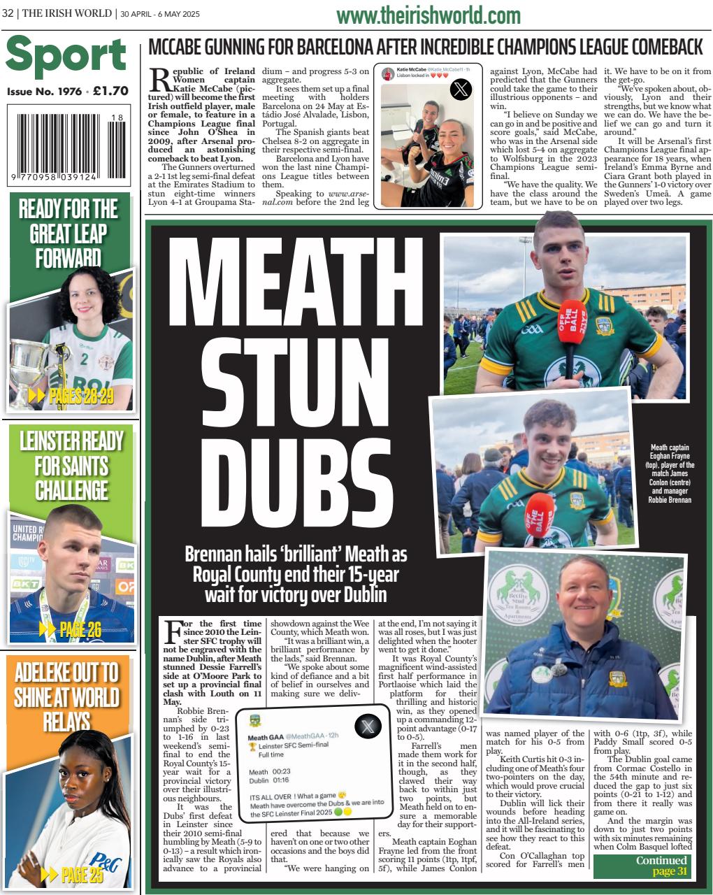 Irish World Preview Pages