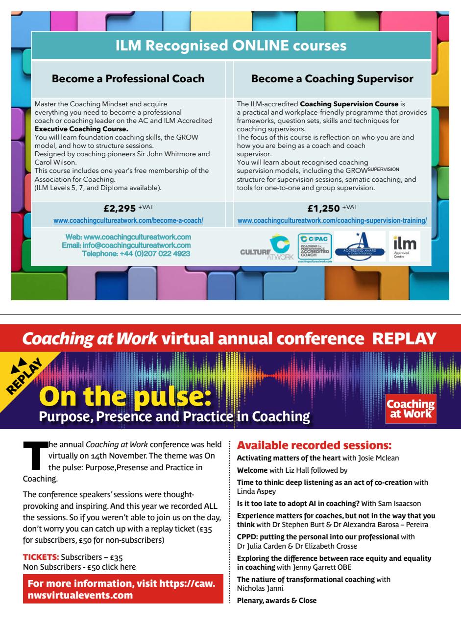 Coaching at Work Preview Pages