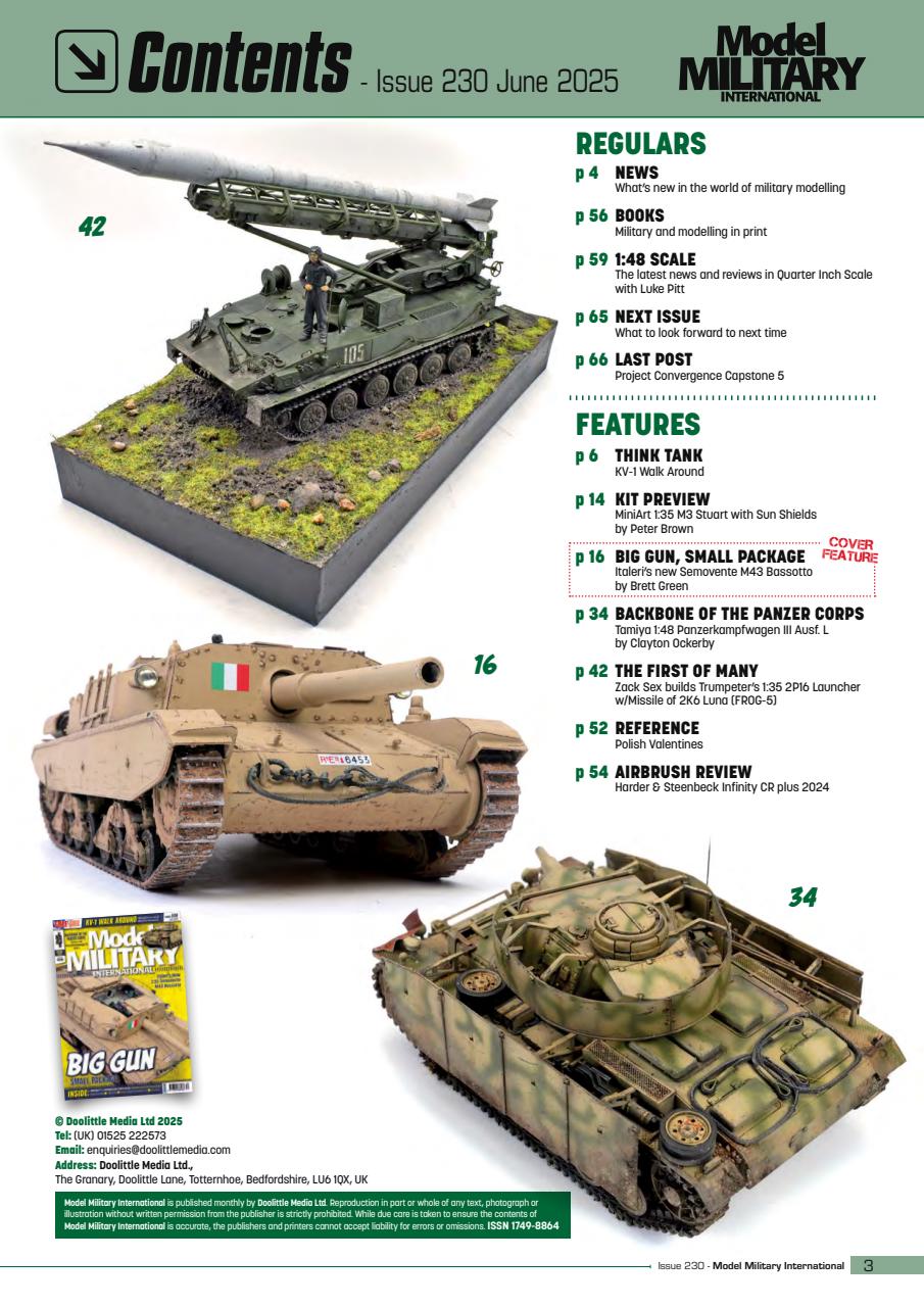 Military Modelling International Magazine Preview Pages